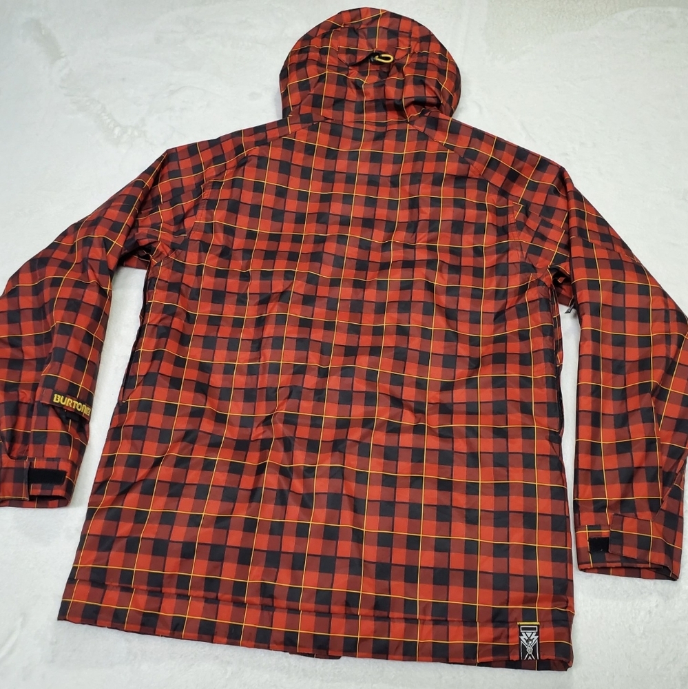 Burton White Collection Bit O Heaven Snowboard Jacket Men's L EUC Plaid - Picture 7 of 12